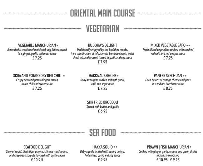 Menu at imperial lounge and restaurant, Croydon