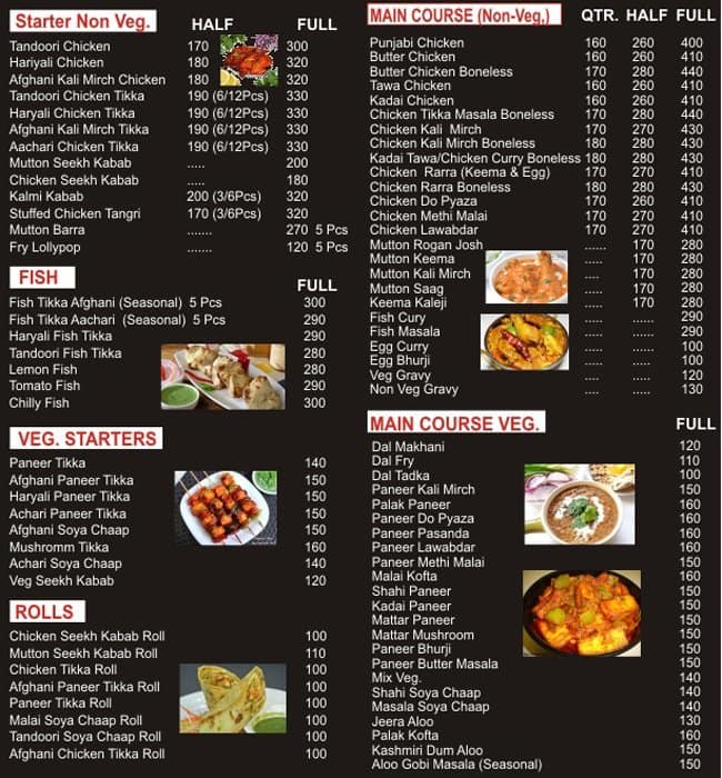 New Punjabi Tadka Menu, Menu for New Punjabi Tadka, Sector 72, Noida ...