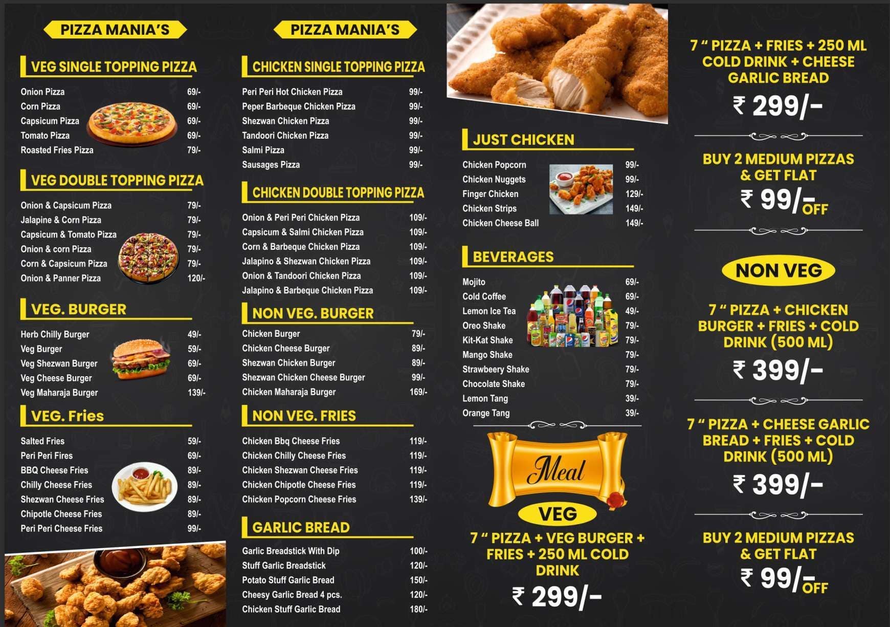 Menu of Oven Houze, Vasai, Mumbai