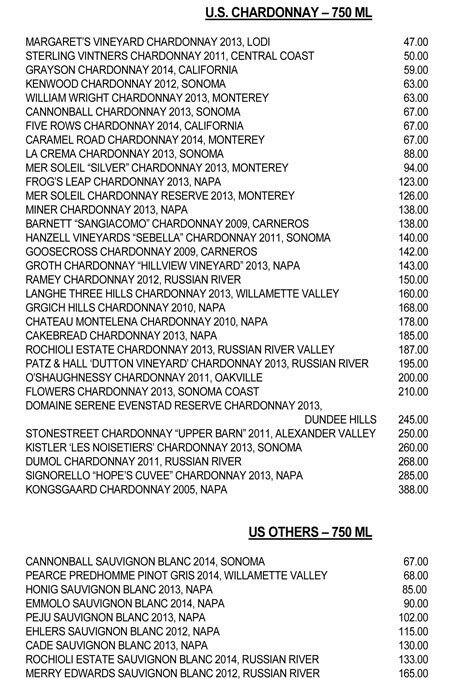 Bymark Menu Menu For Bymark Financial District Toronto