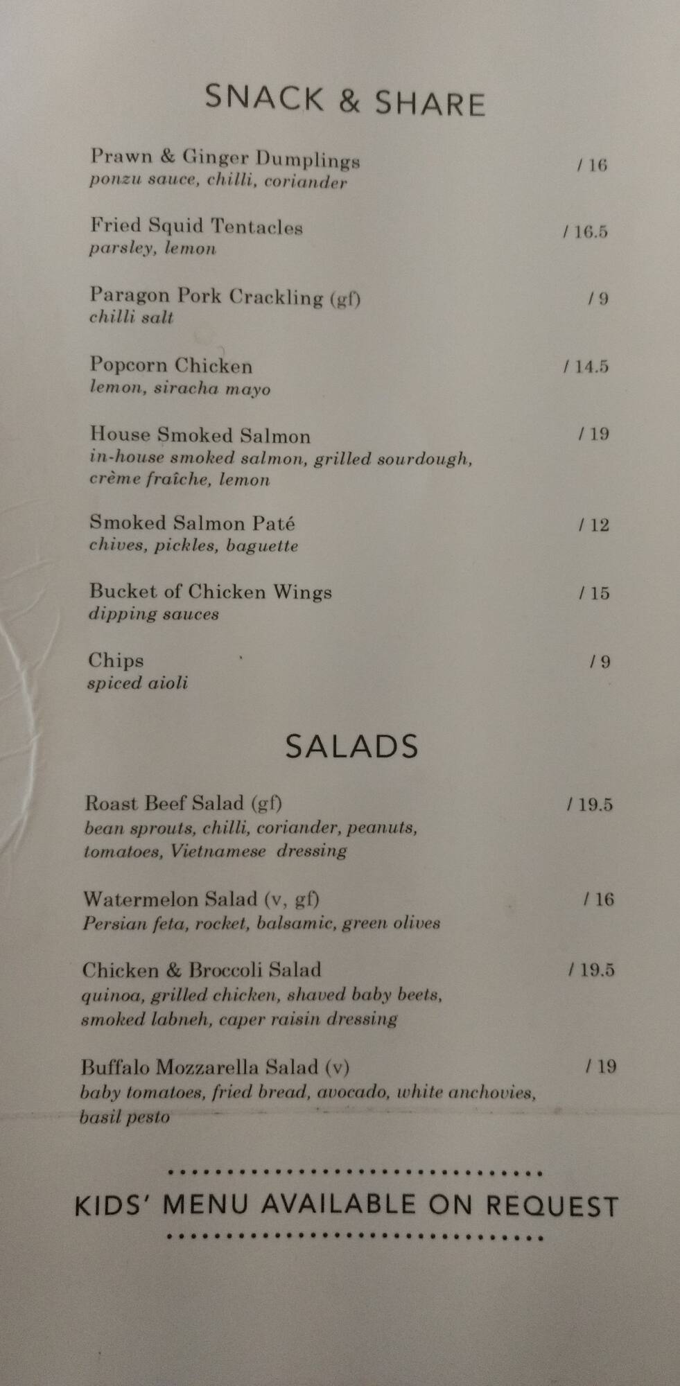 Paragon Hotel Menu, Menu for Paragon Hotel, CBD, Sydney Urbanspoon/Zomato