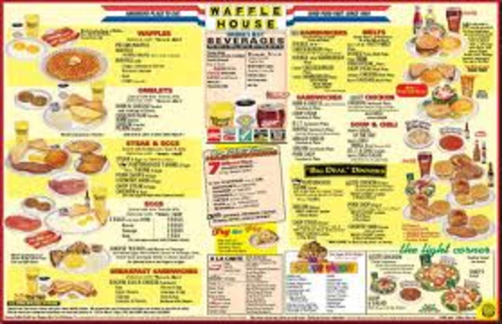 waffle house 6 menu