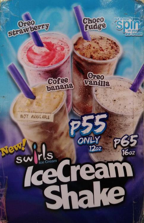 Carta de Swirls Ice Cream
