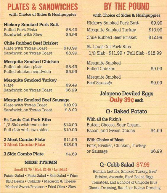 The Q Shack Menu, Menu for The Q Shack, Matthews, Charlotte Urbanspoon/Zomato