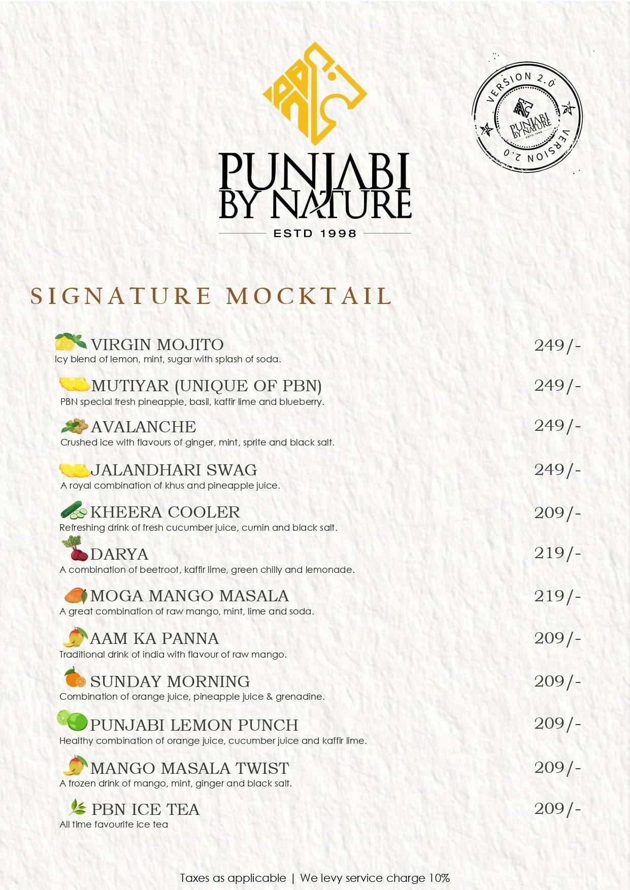 Punjabi by nature menu discount