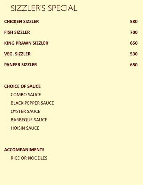 Balwas Restaurant (Since 1970) Mughlai & Chinese menu