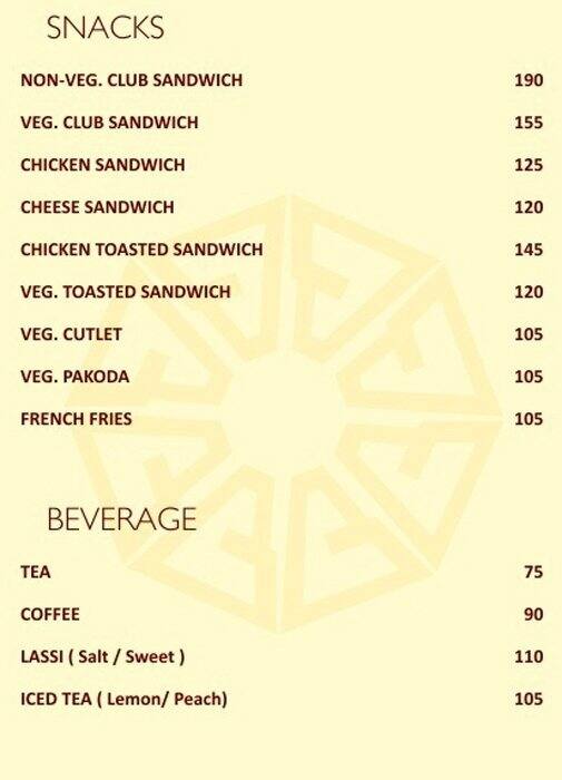 Balwas Restaurant (Since 1970) Mughlai & Chinese menu