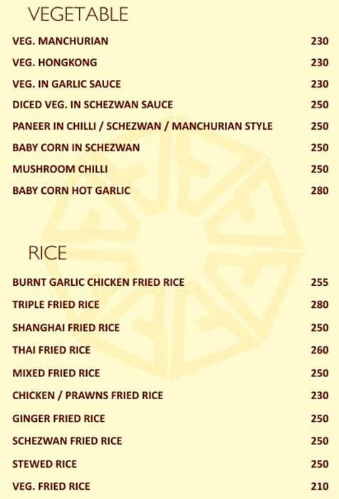 Balwas Restaurant (Since 1970) Mughlai & Chinese menu