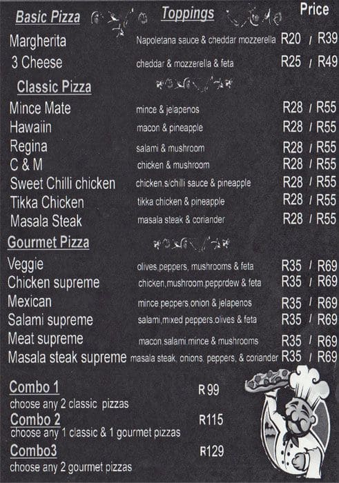 Mr Pizza Menu, Menu for Mr Pizza, Kenilworth, Cape Town - Zomato SA