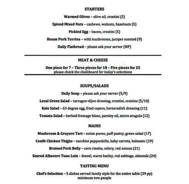 The Stable House Bistro Menu, Menu for The Stable House Bistro ...