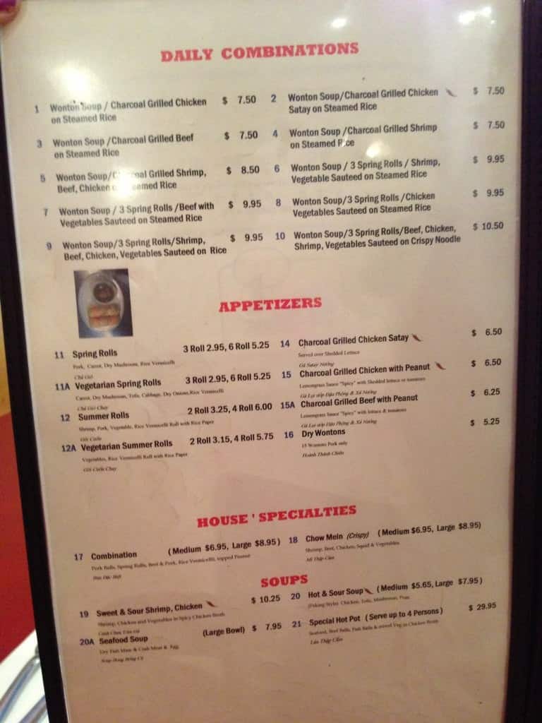 Ha Long Bay Restaurant Menu Menu For Ha Long Bay Restaurant West End Winnipeg