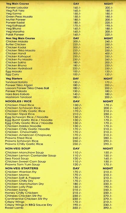 Curley's Resto Lounge menu