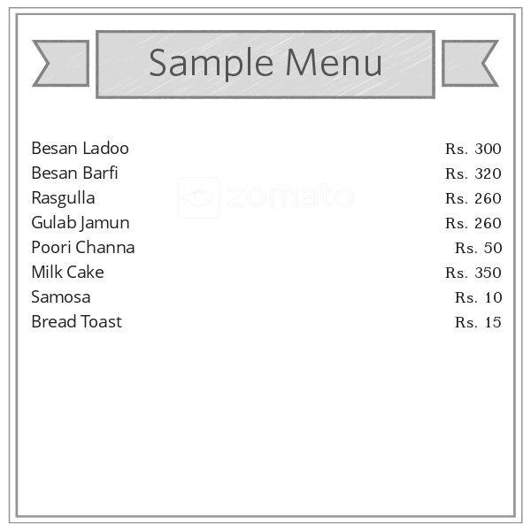Jhandu Di Hatti menu