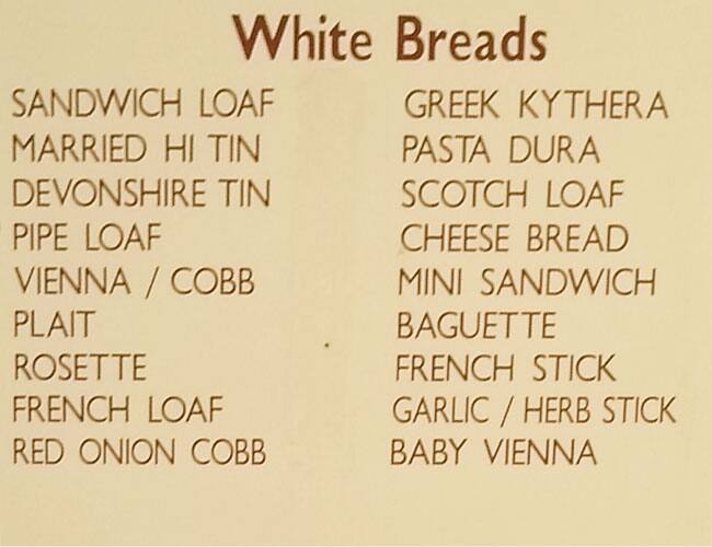 Carta de Ferntree Gully Bakery, Ferntree Gully