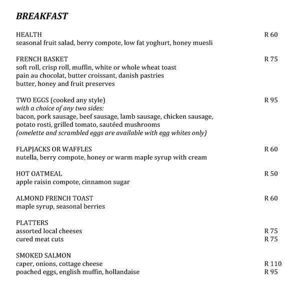 The Lobby Lounge The Hyatt Regency Menu Zomato SA