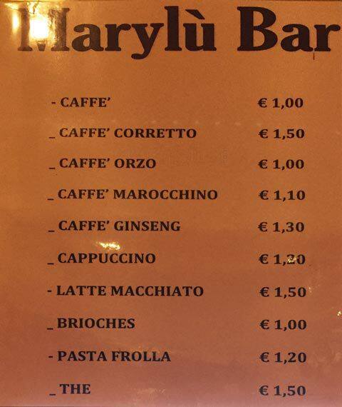 Menu di Mary Lu 