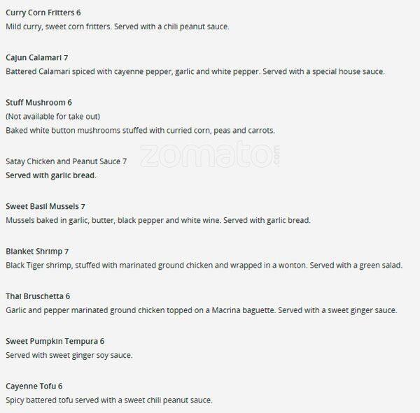 Root Table menu
