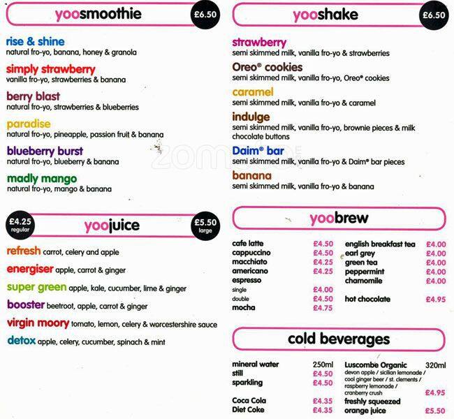 yoomoo menu