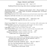 Brass Door Menu Menu For Brass Door San Ramon San Ramon