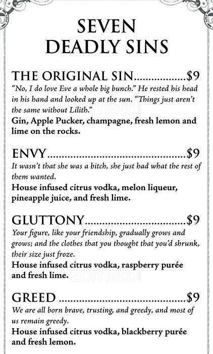 Vault menu