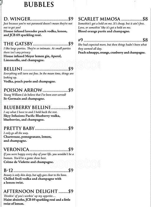 Vault menu