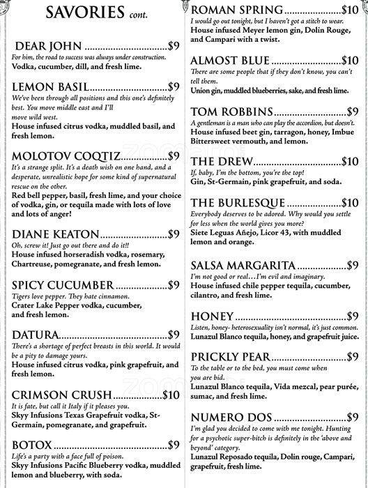 Vault menu