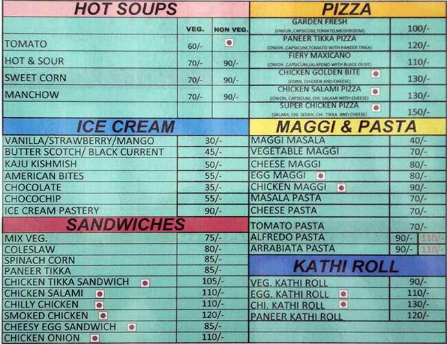 Menu at Cafe Nescafe, Gurugram