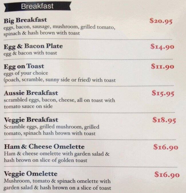 Centre Perk Cafe Menu, Menu for Centre Perk Cafe, Preston, Melbourne