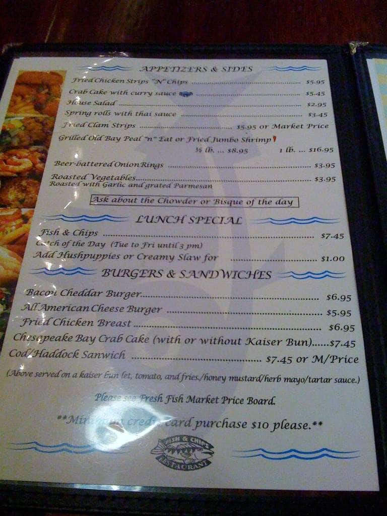 Ray's Fish & Chips Seafood Menu Urbanspoon/Zomato