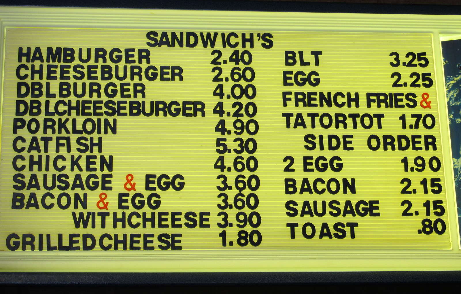 Kitty's Cafe menu, Menu restauracji Kitty's Cafe, Crossroads Arts