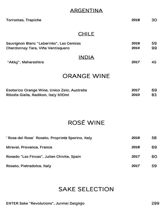 Menu at Berners Tavern pub & bar, London, 10 Berners St