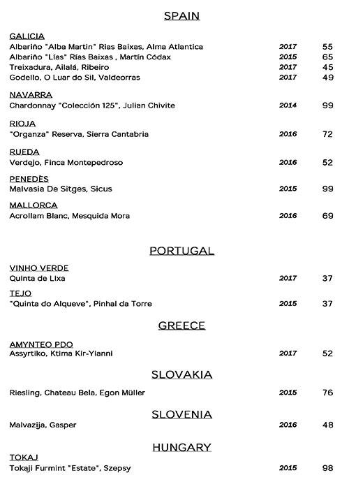 Menu at Berners Tavern pub & bar, London, 10 Berners St