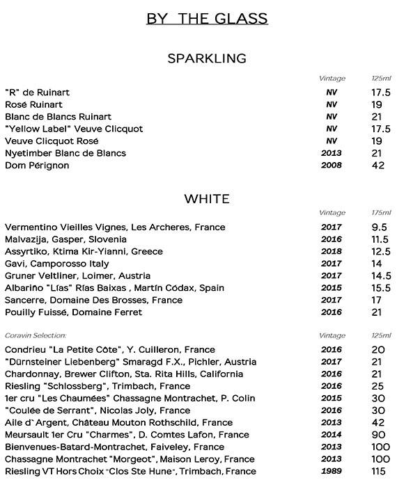 Menu at Berners Tavern pub & bar, London, 10 Berners St