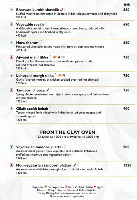 Cross Avenue - Radisson Blu menu