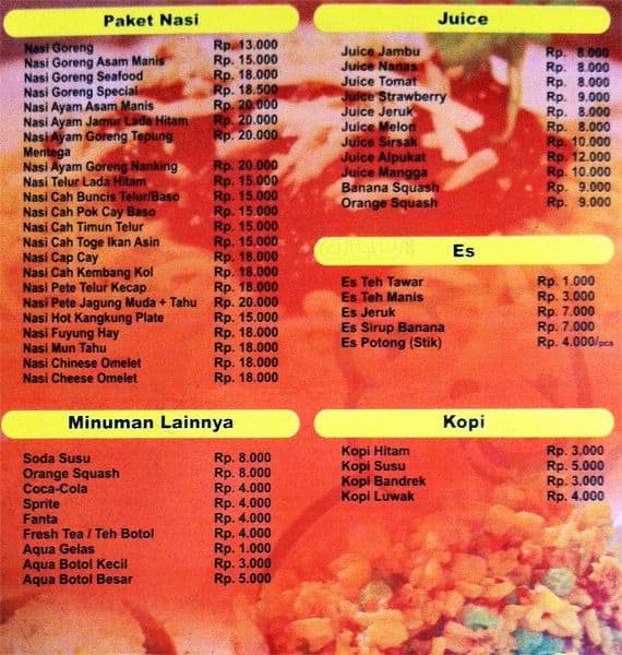 Polaris Cafe Menu Menu Untuk Polaris Cafe Bogor Timur Bogor