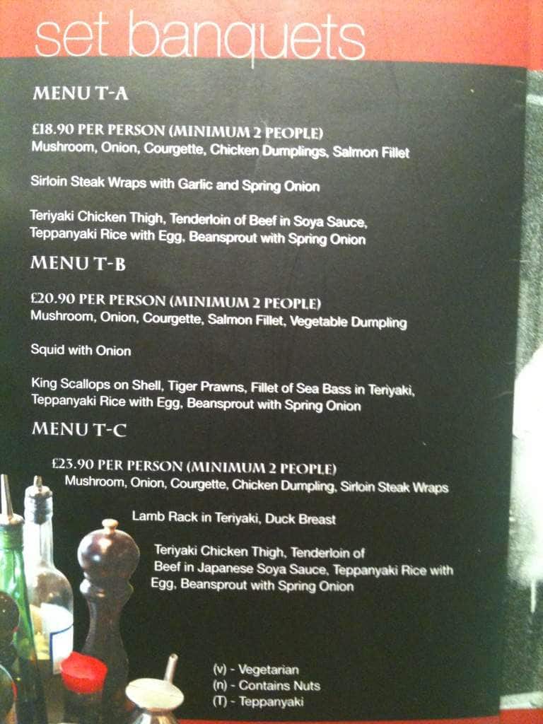 White Lotus Goomet menu