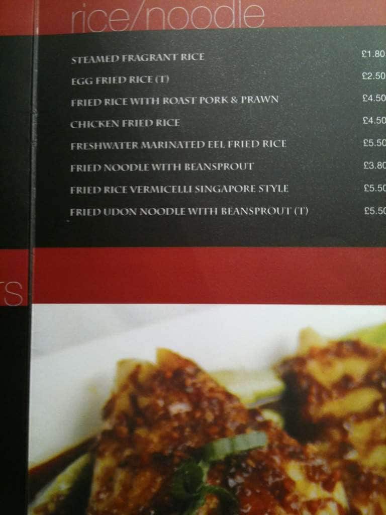 White Lotus Goomet menu