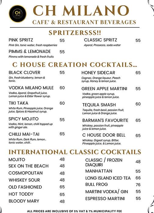 Menu – The C House