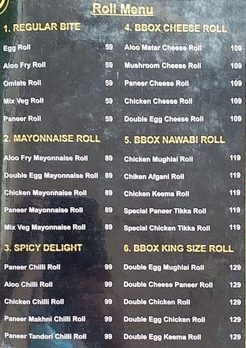 Menu At Biryani B-Box, Pune, Shop 3