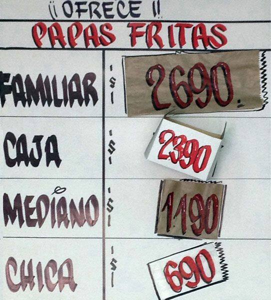 Pollo Rey menu