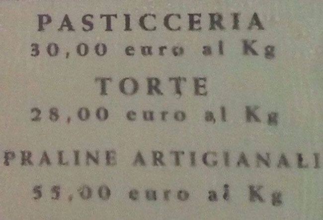 Menu di Roandini 