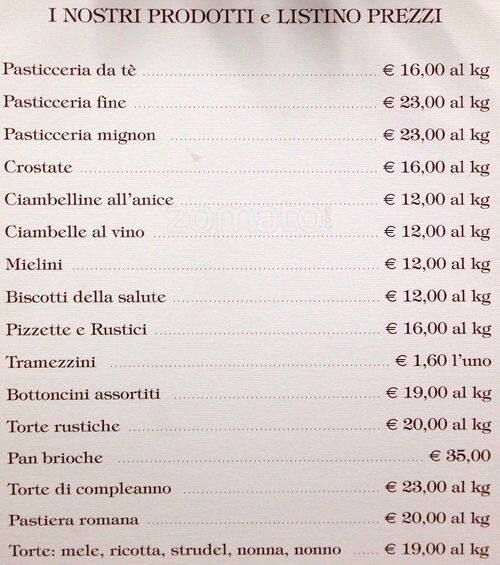 Menu di Innocenti 