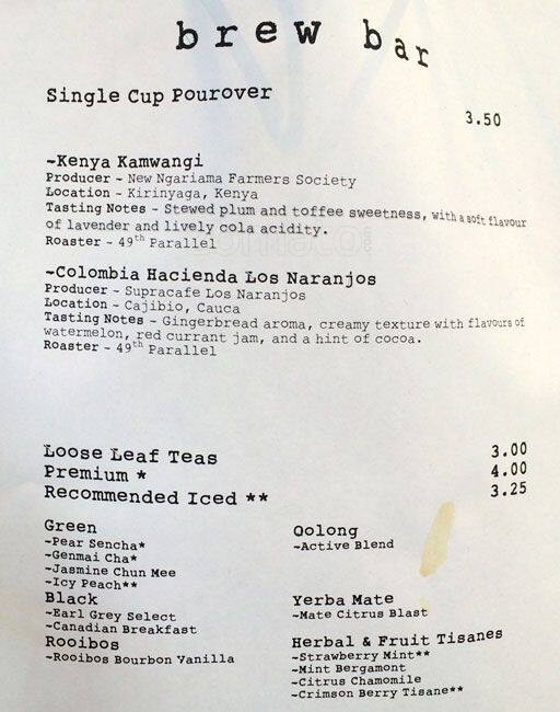 Stir Coffee House Menu, Menu for Stir Coffee House, Ladner, Metro