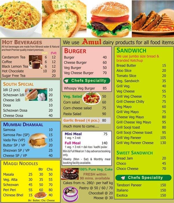 Radhe Snacks Menu, Menu for Radhe Snacks, Malad West, Mumbai Zomato