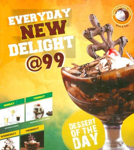 The Chocolate Room Menu, Menu for The Chocolate Room, Edappally, Kochi