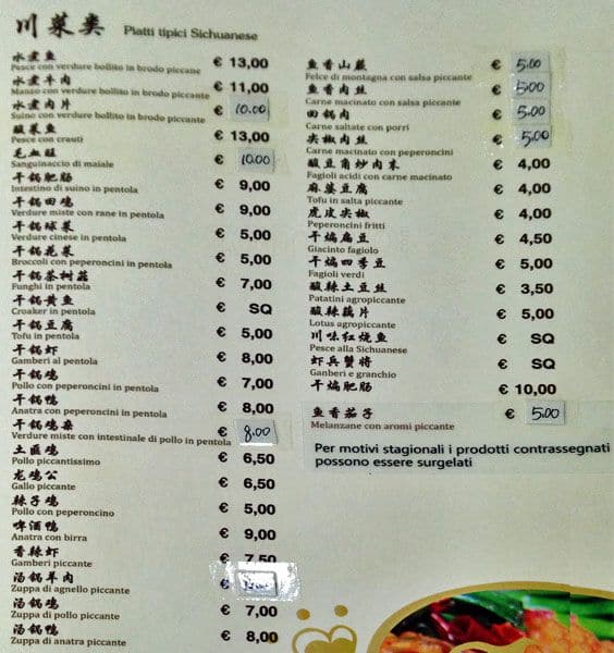 Menu di Jasmin Orange 