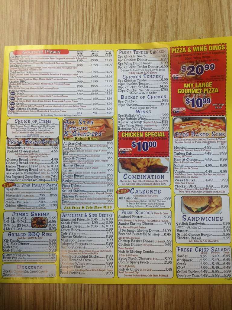 gold star pizza menu gold star pizza menu
