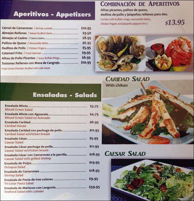 Caridad Restaurant Menu, Menu for Caridad Restaurant, Williamsburg, New ...