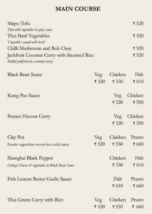 Li Kitchen Menu Menu at LI&PO ASIAN KITCHEN, New Delhi