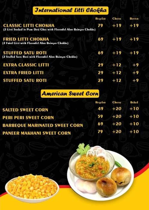 Menu of Roller Coaster Cafe Sama Vadodara